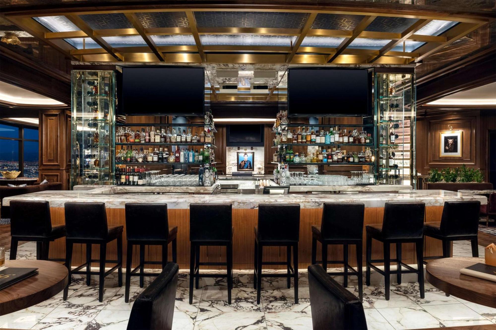 Conrad Las Vegas At Resorts World Exterior foto The bar at the lounge