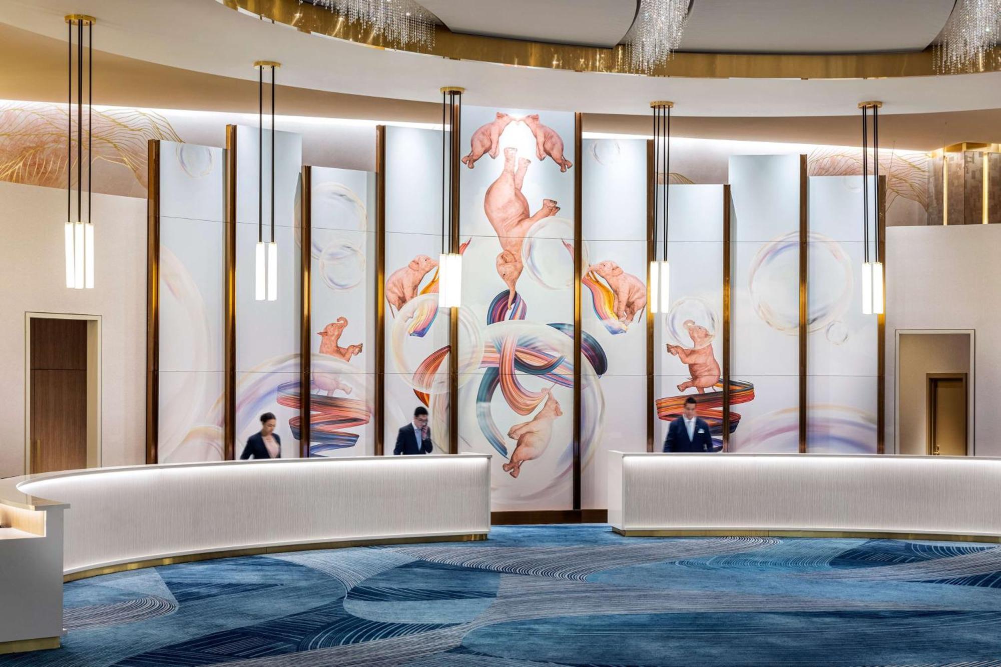 Conrad Las Vegas At Resorts World Exterior foto The lobby of the hotel